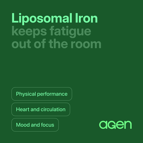 Agen Iron supplement, front of bottle