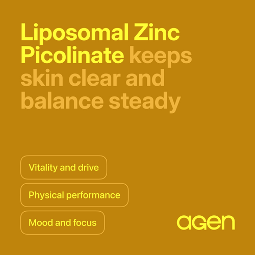 Agen Zinc Picolinate supplement, front of bottle