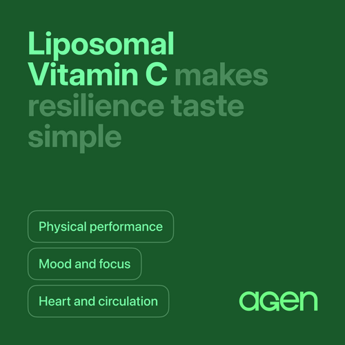 Agen Vitamin C supplement, front of bottle